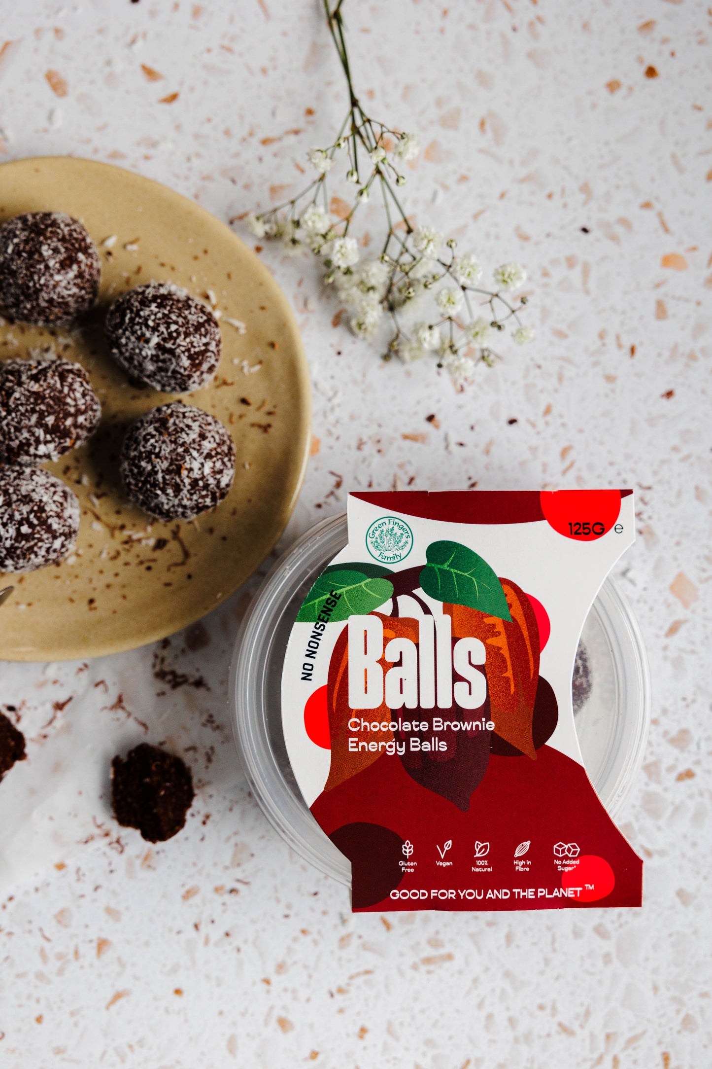 Chocolate Brownie Energy Balls - 125g tub