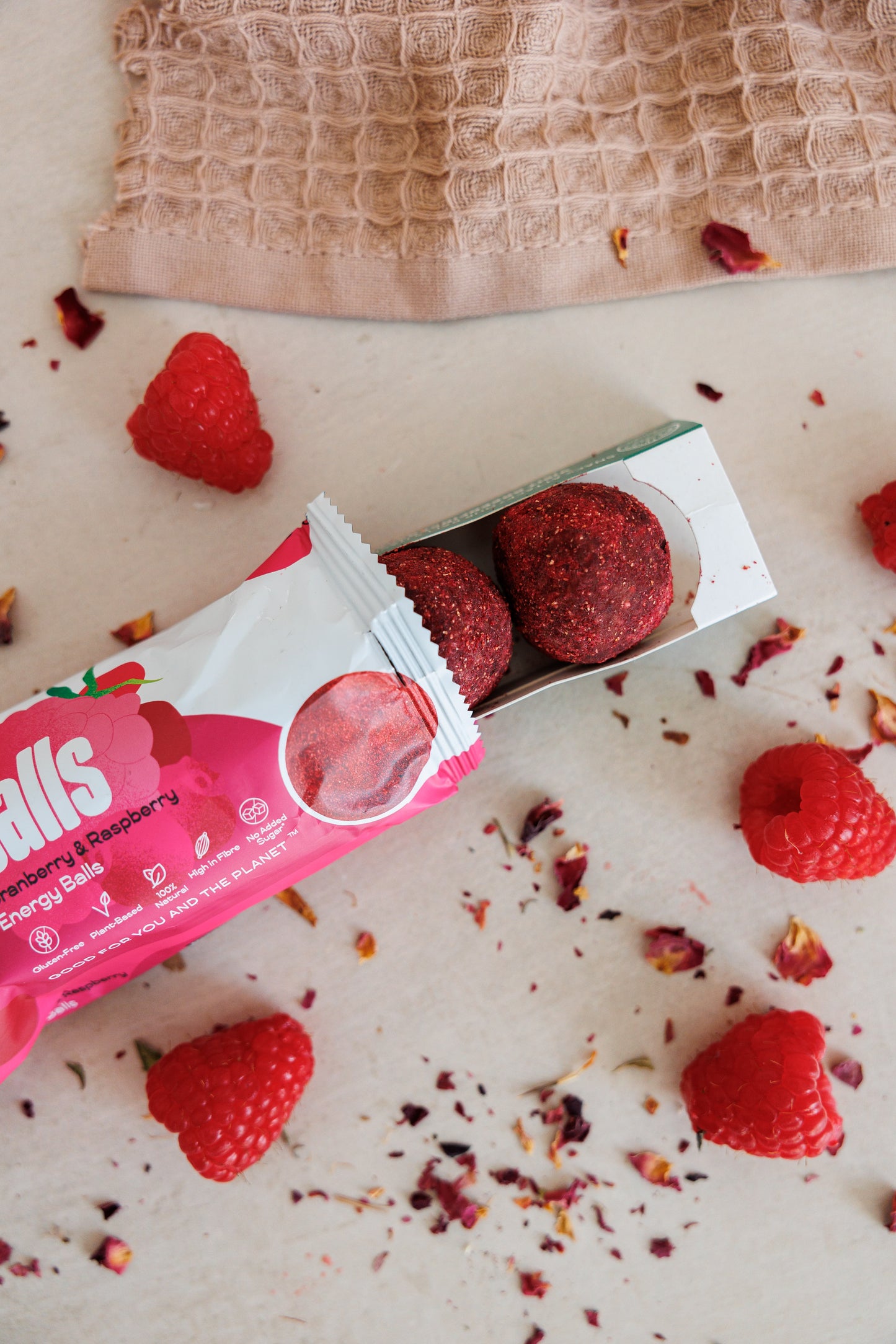 Energy Balls Snack Pack - Raspberry & Cranberry (50g)