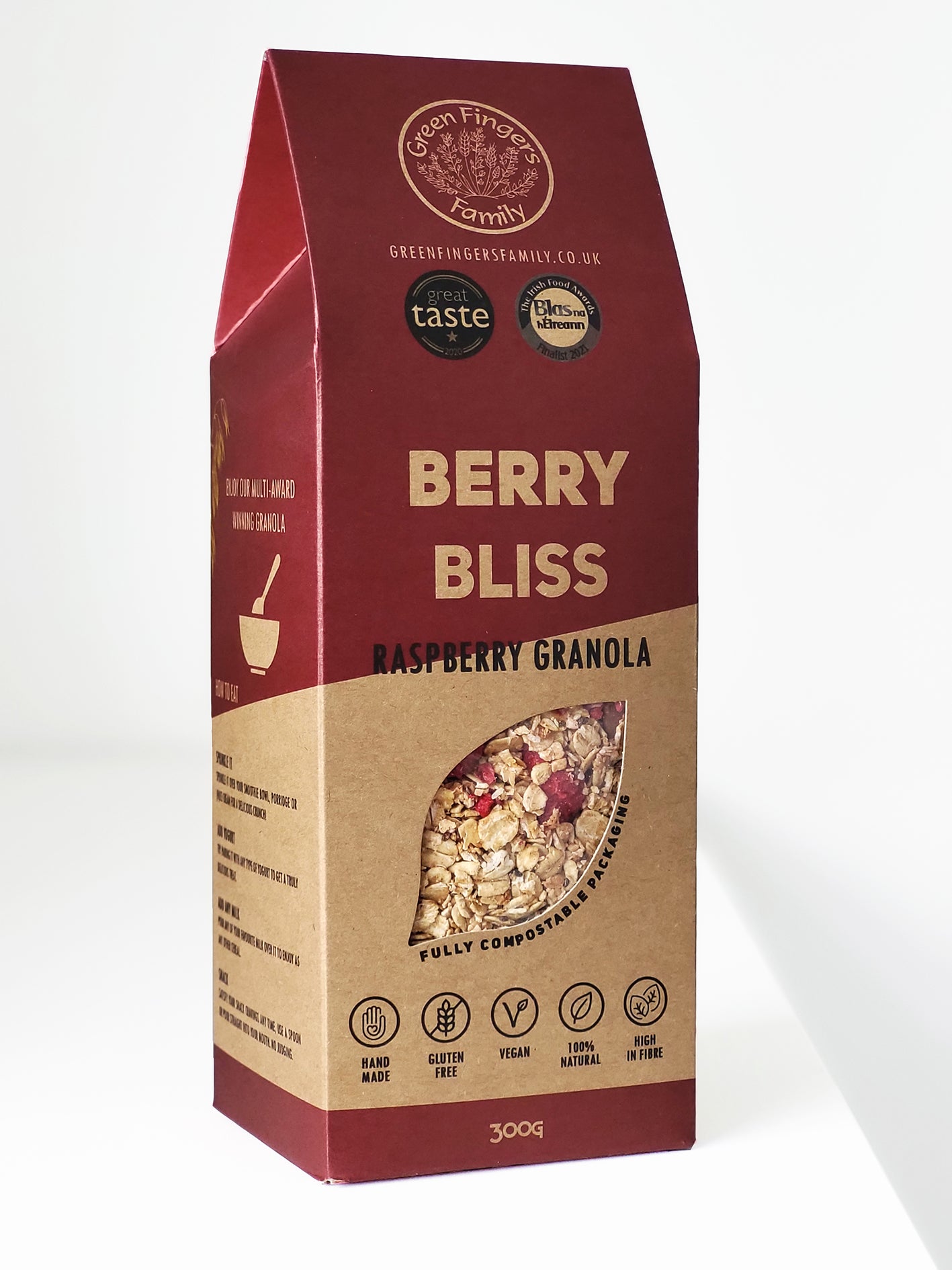 Berry Bliss Raspberry Granola, 300G Bag