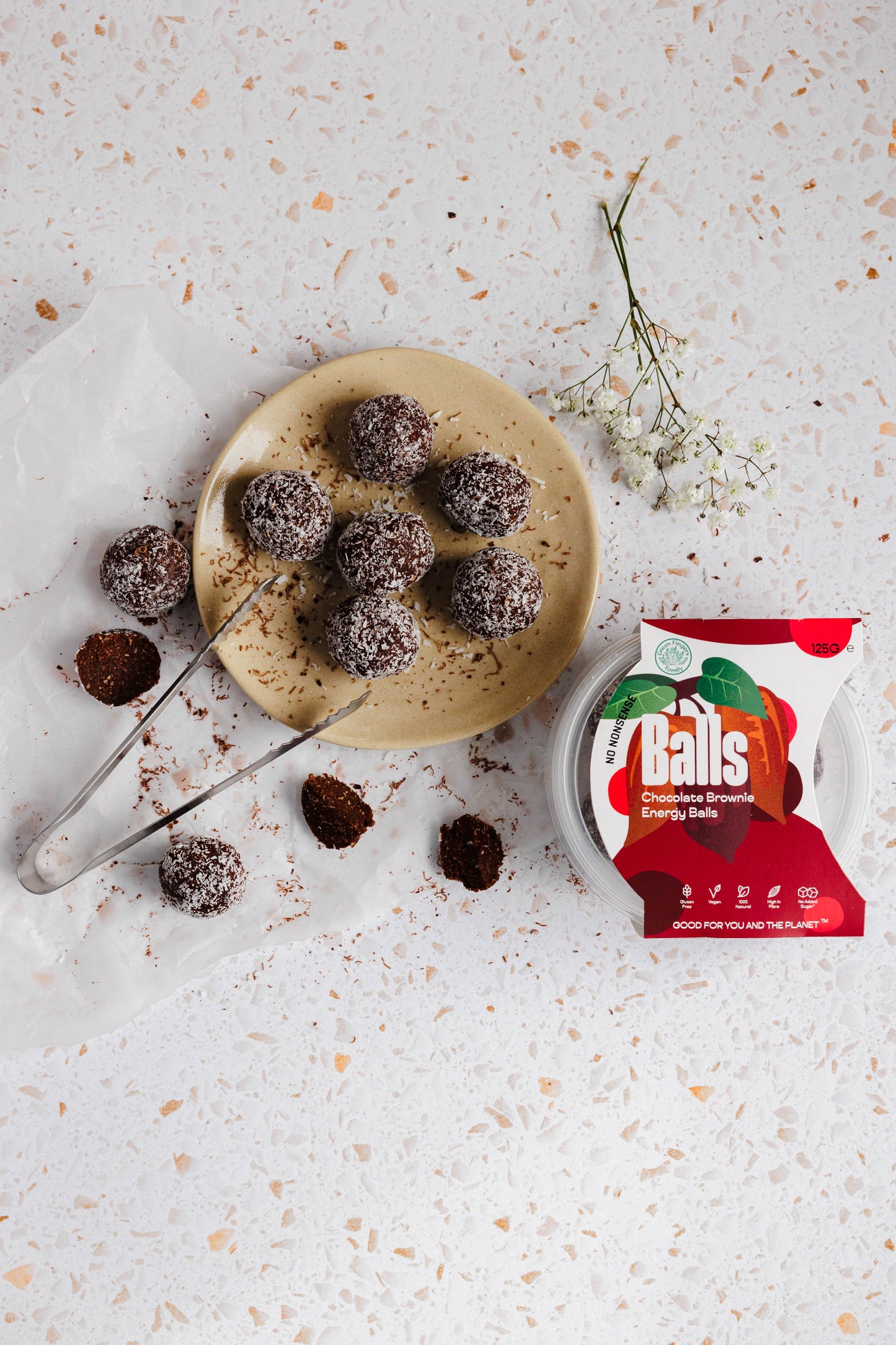 Chocolate Brownie Energy Balls - 125g tub